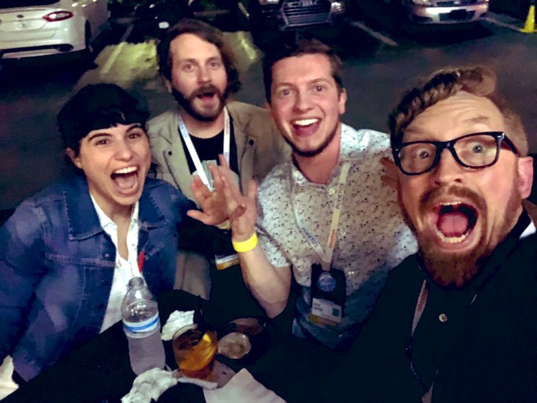 REDROMINA's tweet image. Pro tip: Find you a group who gets you. 🦖

I found mine this week at @podfestexpo. 🔥
#PME19 #podfestfam