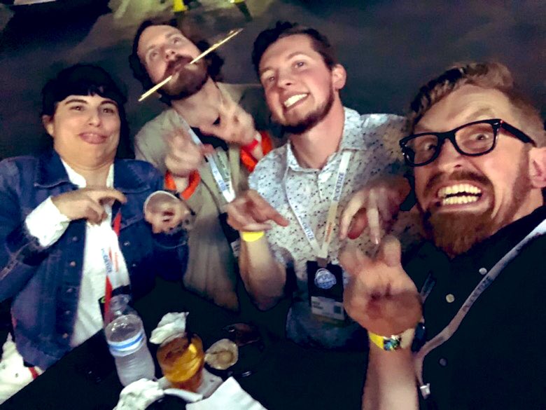 REDROMINA's tweet image. Pro tip: Find you a group who gets you. 🦖

I found mine this week at @podfestexpo. 🔥
#PME19 #podfestfam