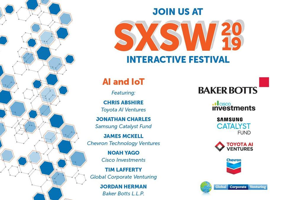 bakerbotts's tweet photo. Excited to host a company showcase at #SXSW w leading #AI &amp; #IoT startups. Join March 12 with Matt Harrison, Head of AI @MetawaveCorp., building radar to advance #autonomousdriving &amp; #metastructure antennas for efficient #5G deployments. #BBTechVentures https://t.co/Vz5NU6oqVA https://t.co/e57WWob25a