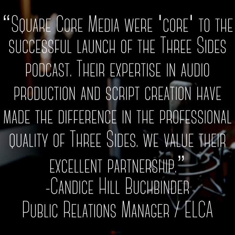 SquareCoreMedia (@squarecoremedia) on Twitter photo Thank you to Candice Buchbinder, Public Relations Manager at the <a href="/elca/">ELCA Lutherans</a> for this endorsement of our #production work on the <a href="/ThreeSidesPod/">Three Sides Podcast</a> #podcast!
#podcasting
#podcast #podcasting #audioediting #audioedits #soundediting #soundedits #audioproduction #audioproducer #podcaster Thank you to Candice Buchbinder, Public Relations Manager at the <a href="/elca/">ELCA Lutherans</a> for this endorsement of our #production work on the <a href="/ThreeSidesPod/">Three Sides Podcast</a> #podcast!
#podcasting
#podcast #podcasting #audioediting #audioedits #soundediting #soundedits #audioproduction #audioproducer #podcaster