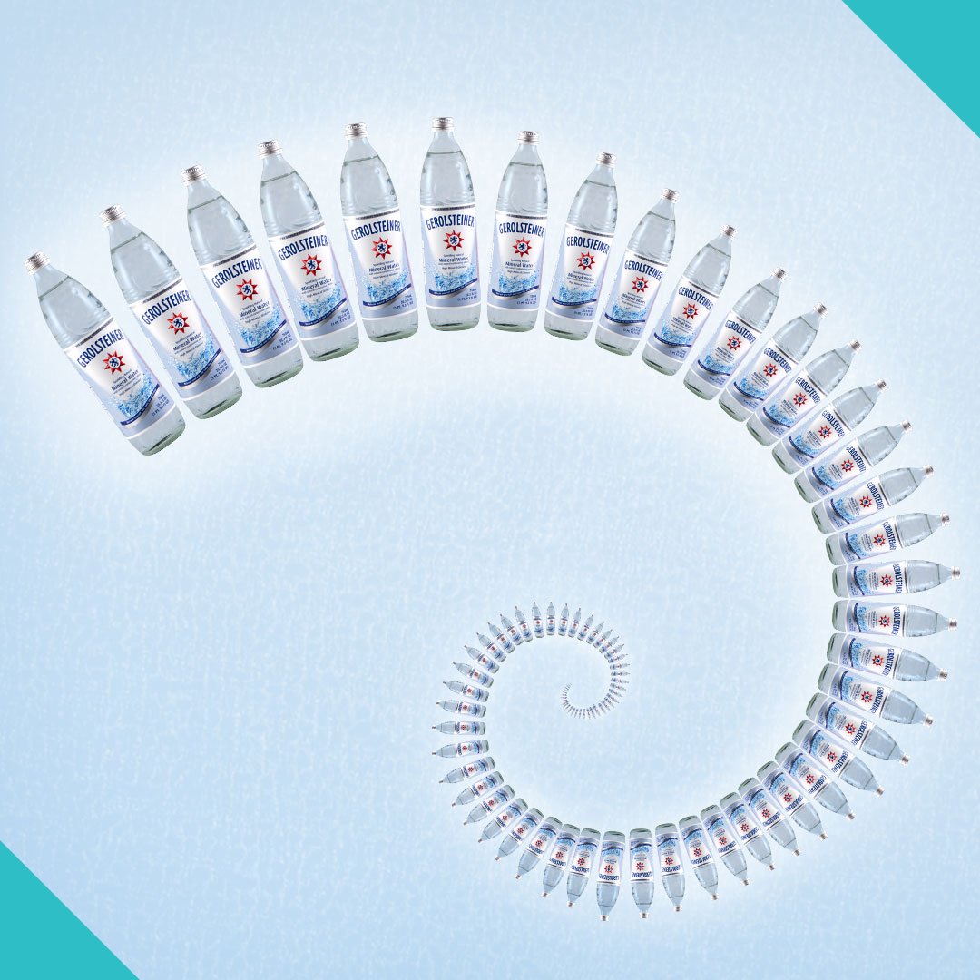 GerolsteinerUSA's tweet photo. The Fibonacci Sequence, aka The Golden Ratio, is a natural occurrence found throughout nature. It’s miracle of nature―just like our all natural sparkling mineral Water! Bottled at source, so what you enjoy is just as Mother Nature intended!
#mineralizeyourlife #hydrationplus https://t.co/mGKIIjALkY