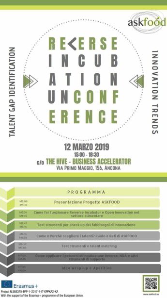 #thehiveancona <a href="/thehive/">The Hive 🐝</a> #startupfood #reverseincubation