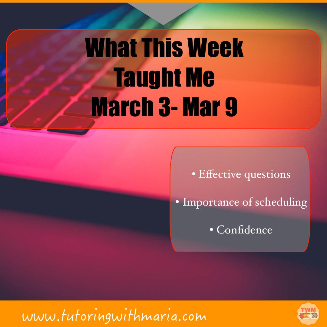 {Blogpost} Reflect with me on my week. I write these reflections so that you can take a look into my lessons. If you want to be a part of this process, why not book a free mini-lesson today? #onlinetutoring #needhelp #englishtutor #amwriting #writingtutor tutoringwithmaria.com/2019/03/09/rev…