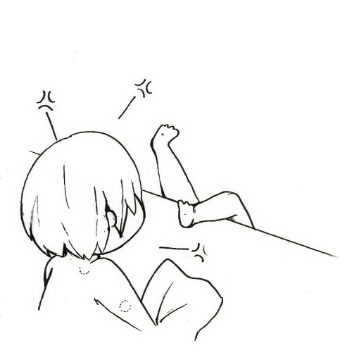 Forgot to share this one (it was done for RHweek on... 2017?) ' v ' 
Haru is not very fond of dirty talk