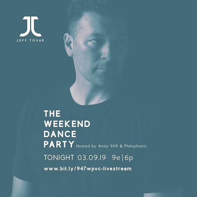 〰️TONIGHT MAR 9TH 〰️ I'm back on The Weekend Dance Party with another mix of the finest #electronicdancemusic. Live in Charlottesville on 94.7 WPVC and streaming on the internets via the link in my bio. Don't miss it!

#housemusic #deephouse #progressive… ift.tt/2ELsA2C