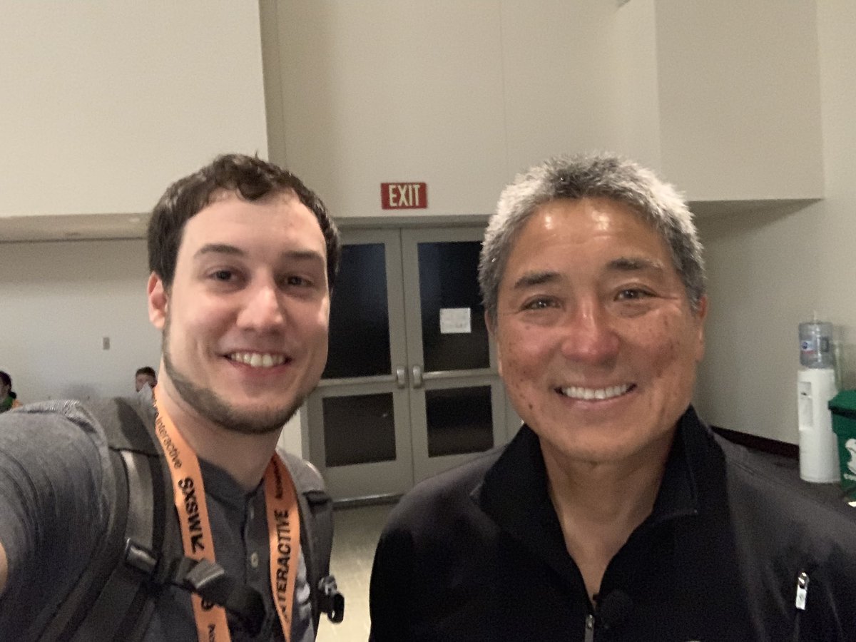 Met <a href="/GuyKawasaki/">Guy Kawasaki</a> just now at #SXSW. So looking forward to his talk after having read his books.