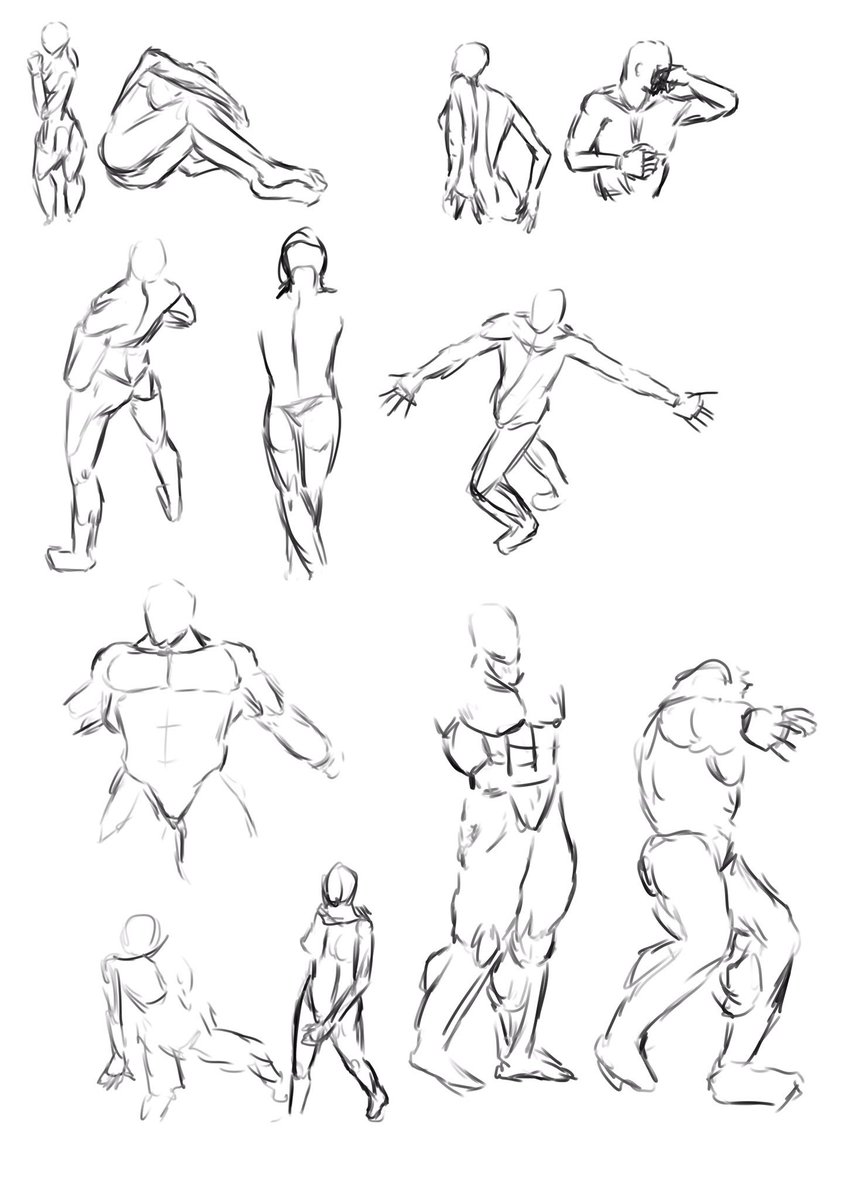 90秒ドローイング ポーズによって苦手な奴があるなぁ みらでじの漫画