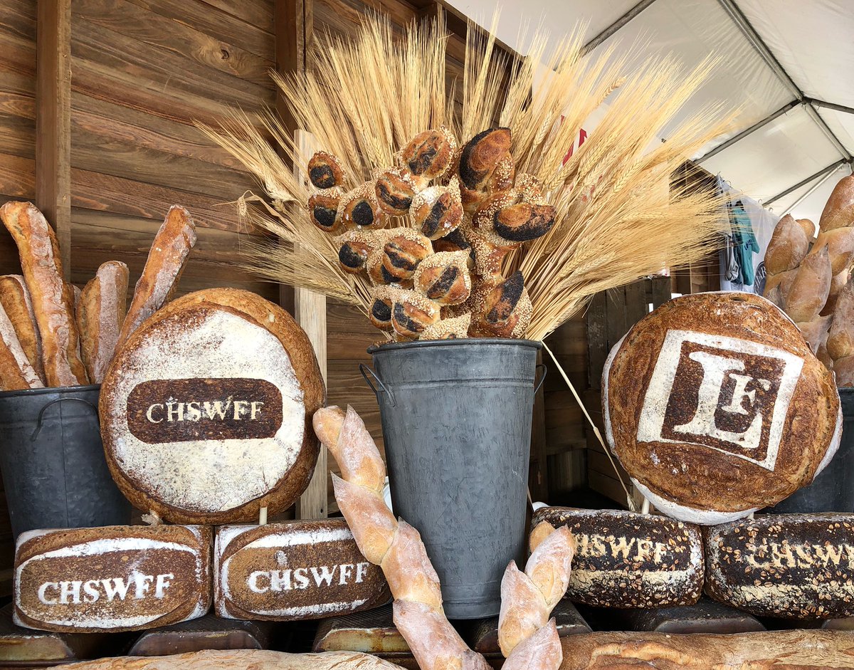 lafarmbakery's tweet photo. Kicking off another day @chswineandfood! Proud to bring Southern grain to our friends in Charleston 🌾 #chswff #localgrain #sourdough #breadlove https://t.co/bYDWq46zZe