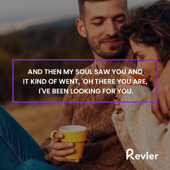 RevlerApp's tweet photo. "And then my soul saw you and it kind of went, 'Oh there you are, I've been looking for you."

#couples #datenight #relationshipgoals #free #blinddate #livedate #valentinesday #people #findyoursoulmate #personality #soulmate #hot https://t.co/iD1nRSki5q