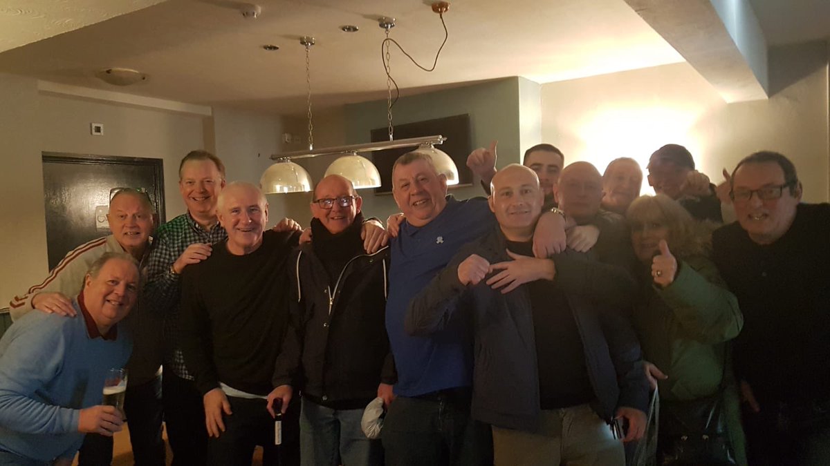 Having a great time with the lads in Newton Heath before the <a href="/ManCity/">Manchester City</a> game