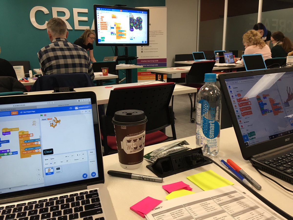 MsLeggeNL's tweet image. Spending Saturday @MUN_MCE with @learningcode for a #teacherslearningcode PL!   #alwayslearning