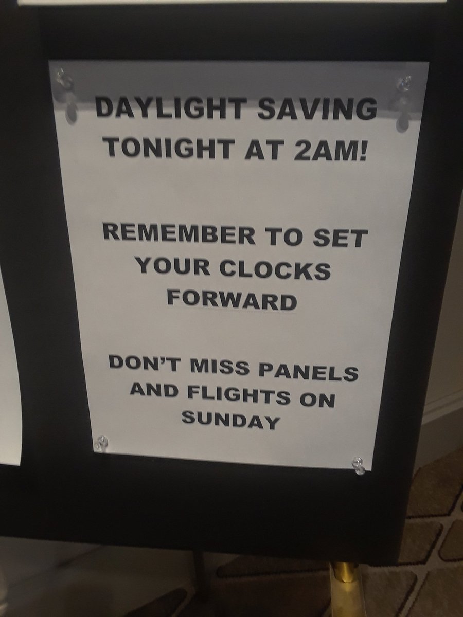 danaturg's tweet image. Remember to Spring Forward, #matc19