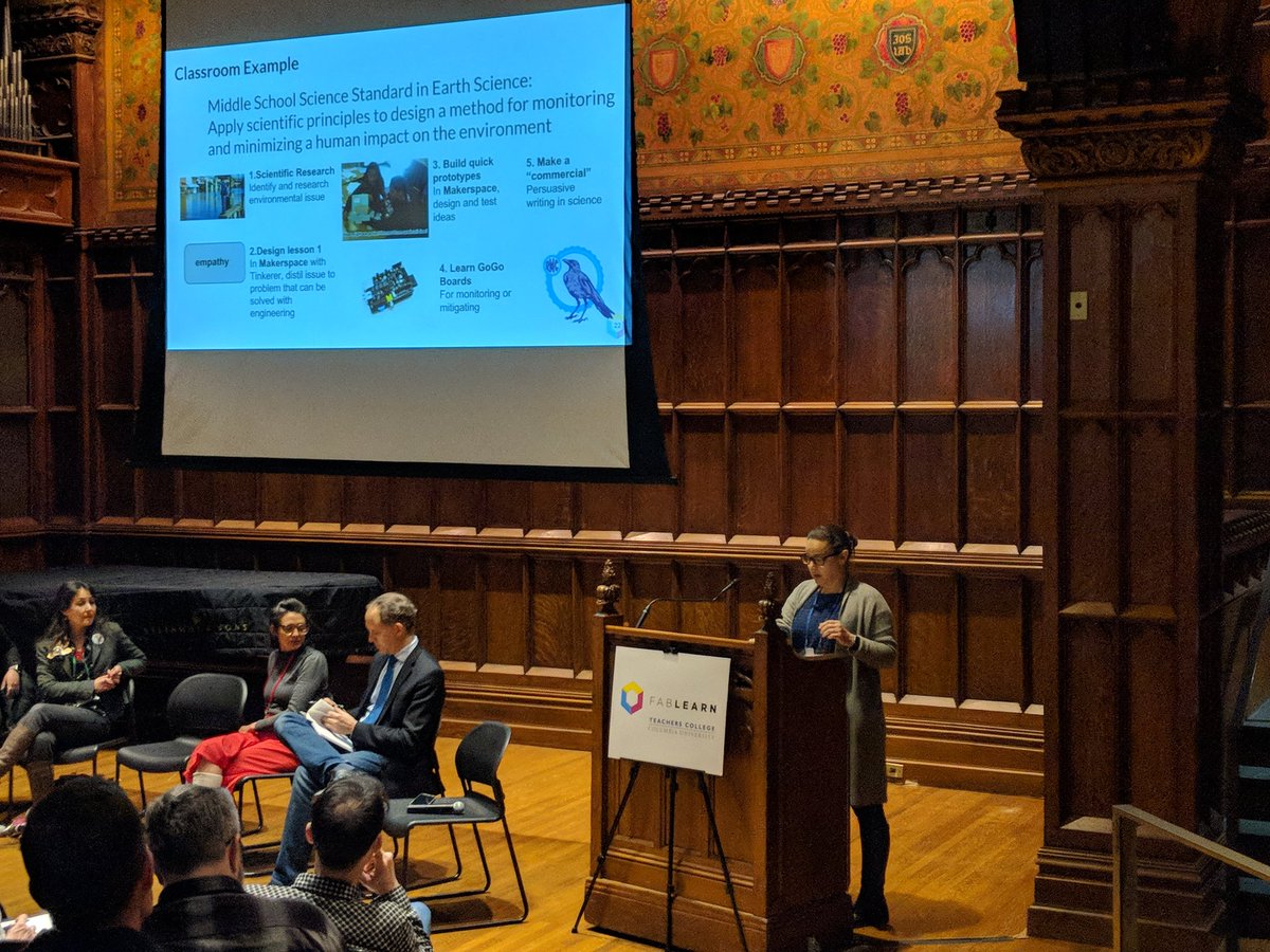 LeSheepo's tweet photo. So happy to see more education projects that are #multidisciplinary and use #gogoboard!! #FabLearn2019 https://t.co/fNaeg7evGo