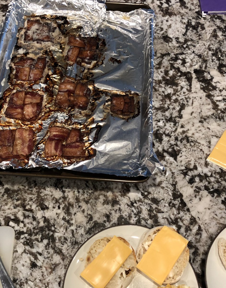 TurfSpartanLord's tweet image. Breakfast today. #madeRight If you are frying bacon, it’s not really bacon. #BreakfastSammies