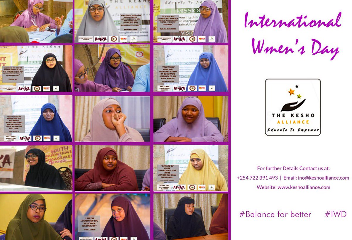 KeshoAlliance's tweet image. Every day is Women’s day.#BalancedForBetter #IWD2019