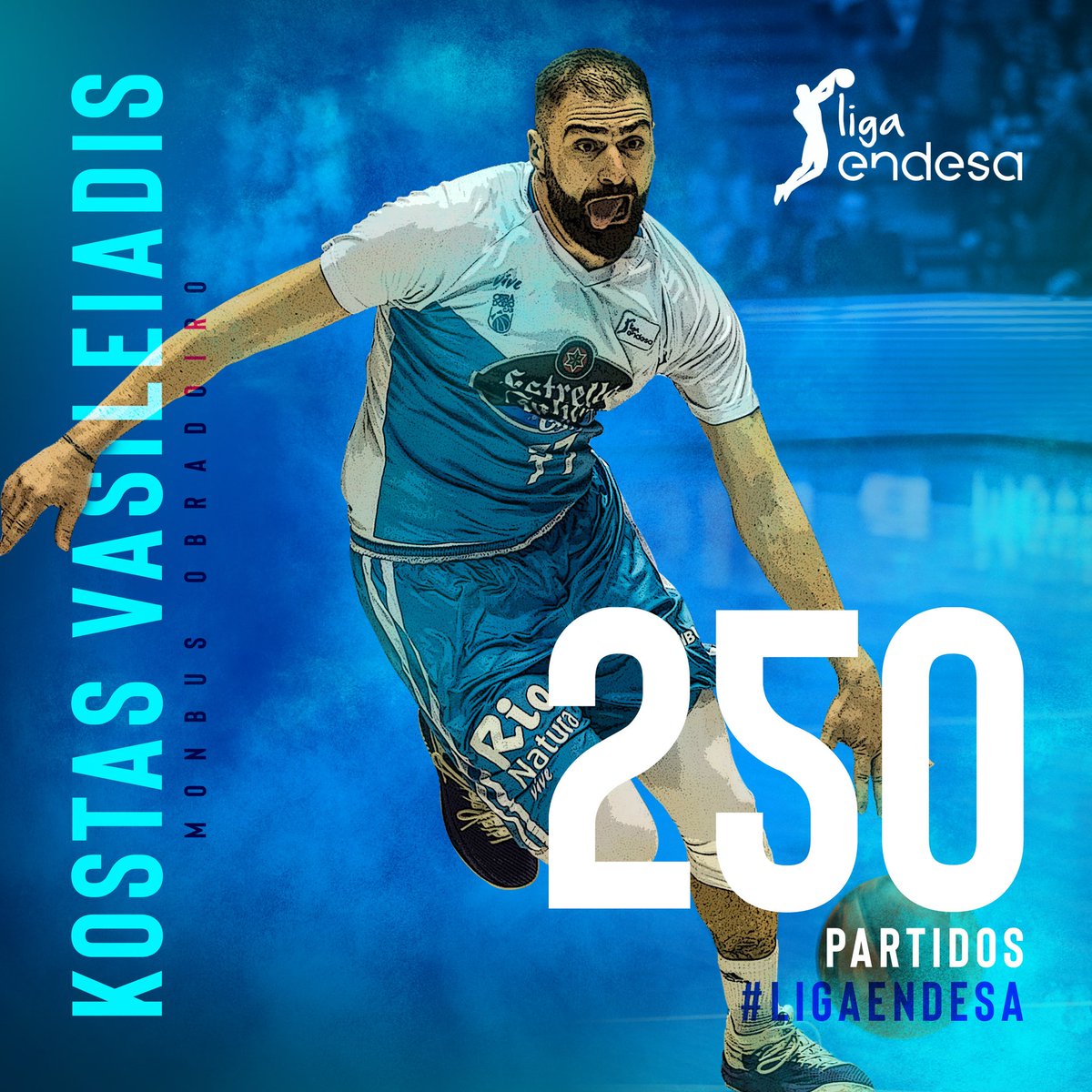 Orgullosos de ti <a href="/vaskos77/">Kostas Vasileiadis</a> Seguimos sumando partidos en la #LigaEndesa y disfrutando 👌