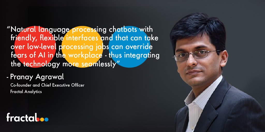 pranayagrawal's tweet image. #AI digital assistants leap ahead of traditional chatbots &amp;amp; single-use ML programs for one key reason: They understand intent. Read the @TechTarget article to learn how intent based #NLP chatbots boost the effectiveness of bot technology: bit.ly/2H8NFrd
#FractalAnalytics
