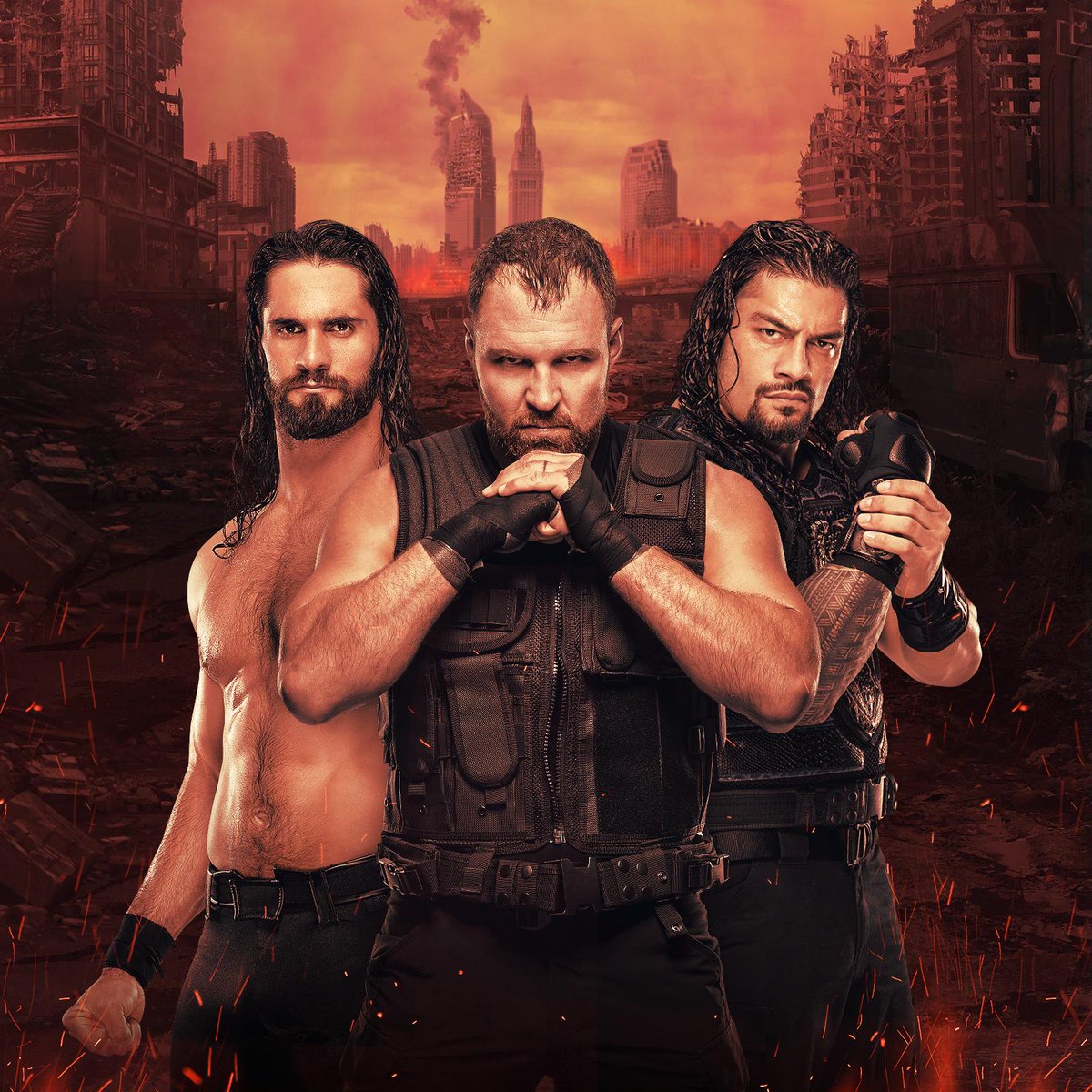 Tomorrow, #TheShield will ride for #OneLastTime. #WWEFastlane @WWERomanReigns @WWERollins @TheDeanAmbrose