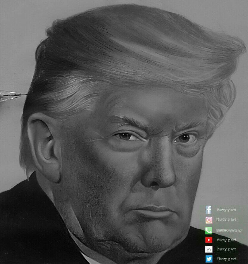 Mwelwamwelwajr's tweet photo. Drawing By @MercyG. Share until @realDonaldTrump sees it. #MercyG #PencilLady #Zambia https://t.co/br9ovpu1Qs