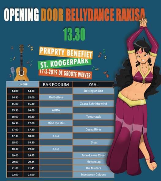 17-03-19 #benefiet #grooteweiver #koogerpark 14 Zaanse acts, van singer songwriter, via americana, naar pop en rock. En alles daar tussenin.Voor één tientje en die is volledig voor de activiteiten van St. Koogerpark.