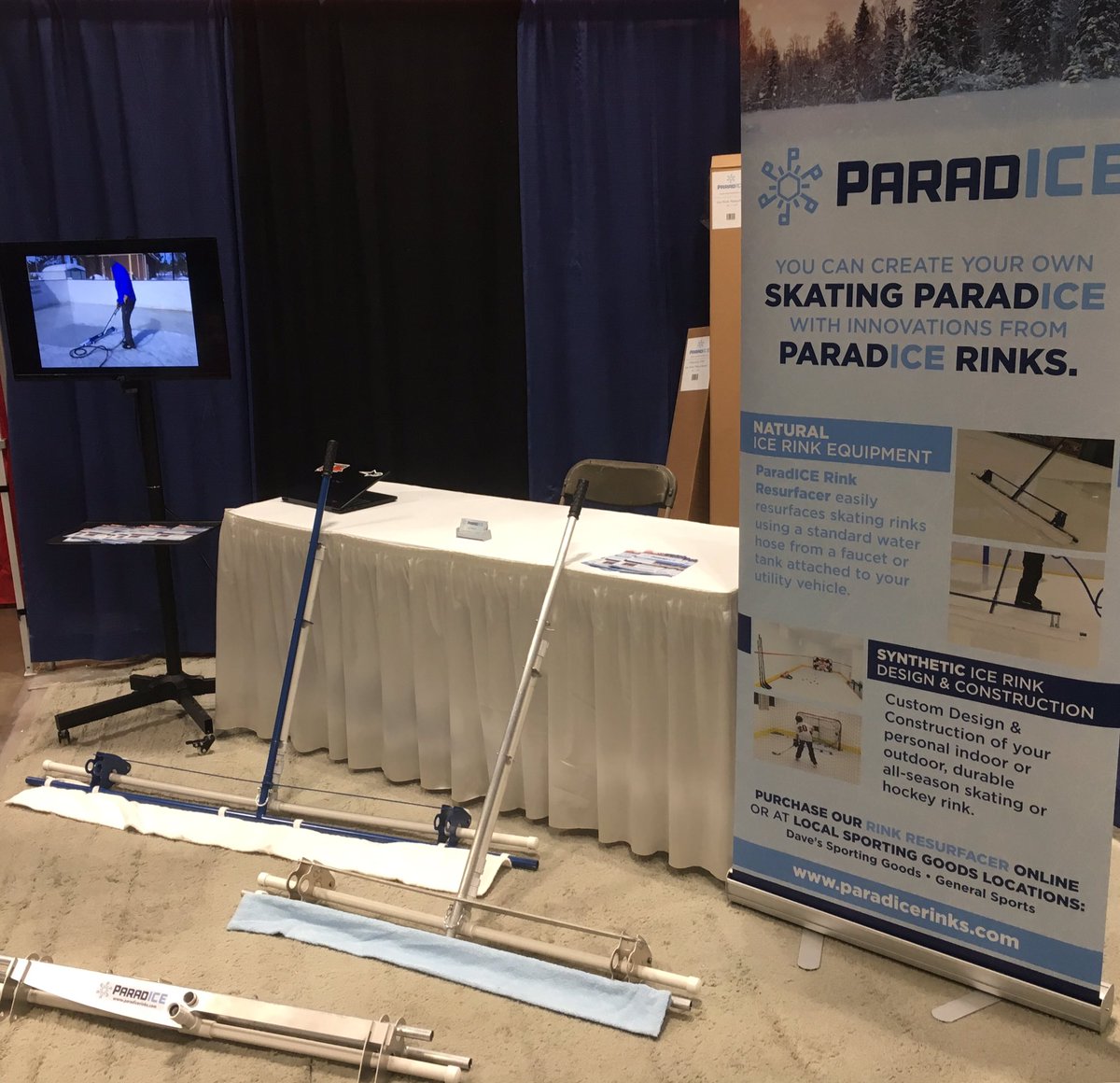 ParadiceRinks's tweet photo. Come visit ParadICE Rinks is at the Hockey Expo in the St. Paul River Center.  We are here all day leading up to the Minnesota State High School Hockey Championship. https://t.co/97v7HKEP6w