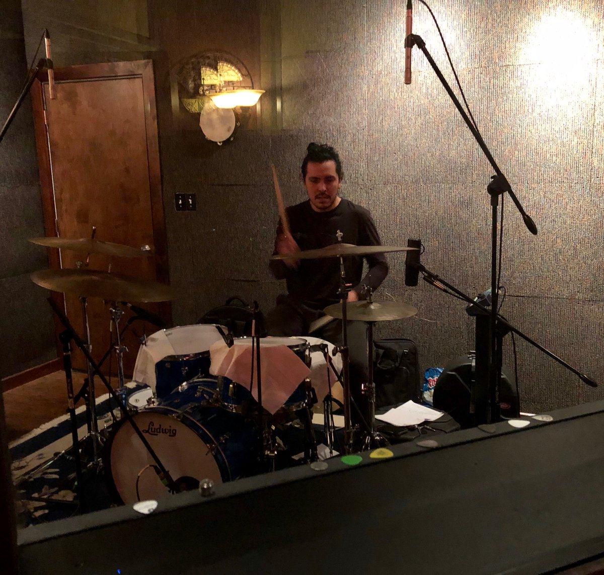 Great session this week with Ivan Garcia - incredible talent and great hang! Drums are done on the next album...
