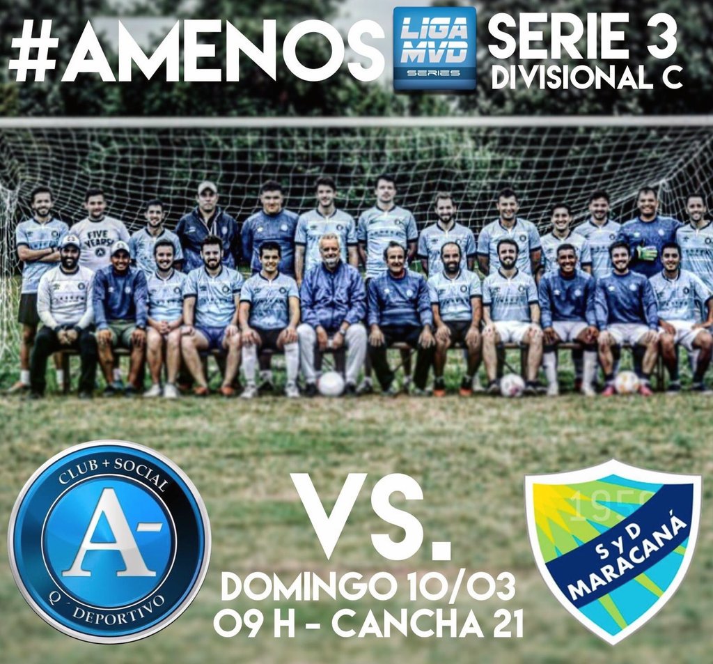 amenos7's tweet photo. Se nos viene el debut! 🤪⚽⚽⚽
Suerte gurises de @SyDMaracana
Que salga un lindo partido ✌️
#VuelveLoLindo
#EnModoMvd
#Amenos
Instagram @clubamenos https://t.co/jV5bMGDdlz