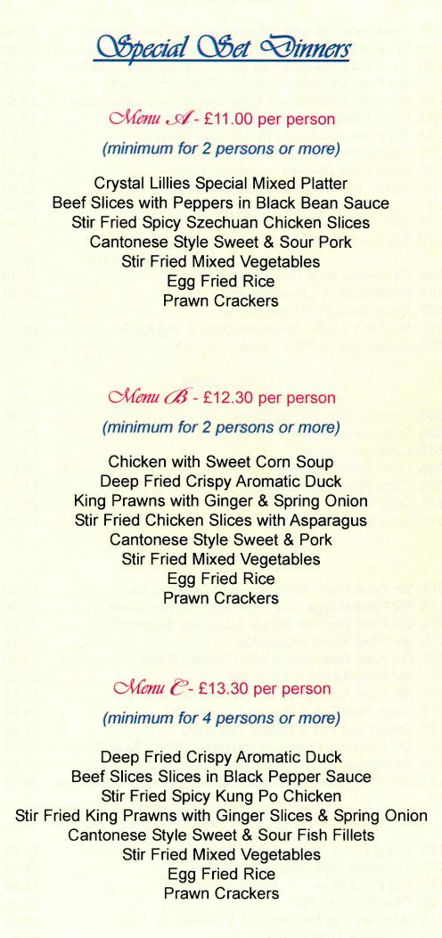 Menu update! Latest #takeaway #menu now on site for Crystal Lillies #Chinese #restaurant in #RadcliffeOnTrent - menulation.com/crystal-lillie… +contact info, location, opening hours.. #Food #notts #chinesefood #Cantonese #buffet