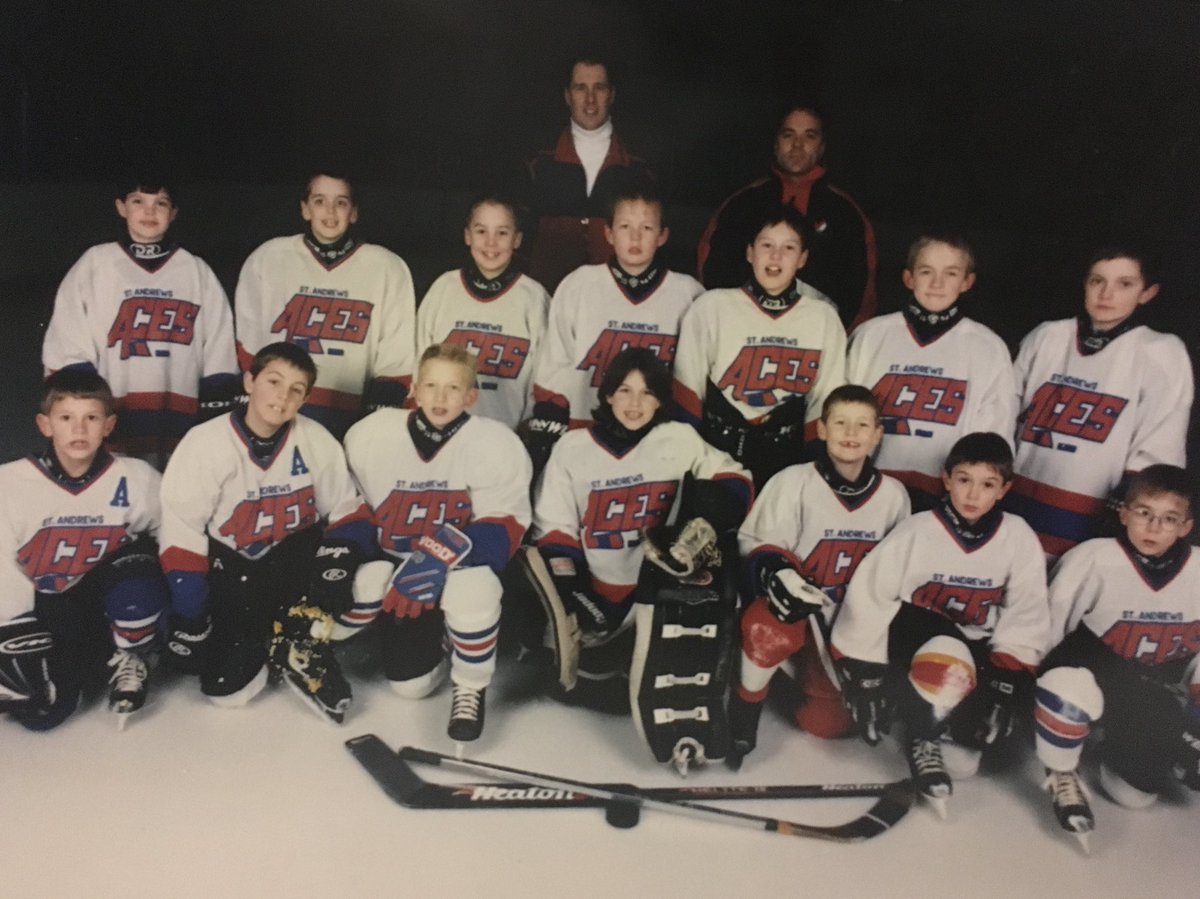 karlyonair's tweet photo. #MyFirstHockeyMemory was being the only girl on team full of boys. I was 8. There wasn’t a girls league yet. Not one person on the team had a problem with me being there. They needed a goalie. I have still never experienced playing out. Goalie for life.  Hockey is the best. 🏒 https://t.co/urmcri6ing