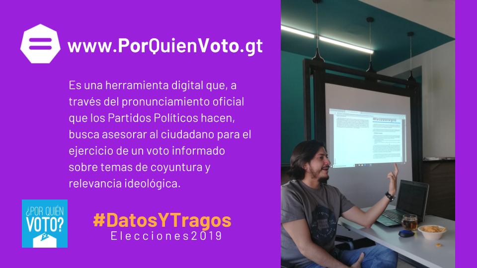 EscuelaDeDatos's tweet photo. En @porquienvotoGT recolectaron respuestas de todos los partidos y de más de 30 mil usuarios para conocer cómo se posicionan. @seyerg05 nos explicó la metodología que mapea en los espectros: Estatista/Liberal y Conservadurismo/Progresismo
#ODD19 #DatosYTragos https://t.co/HrUmZ2AP5e