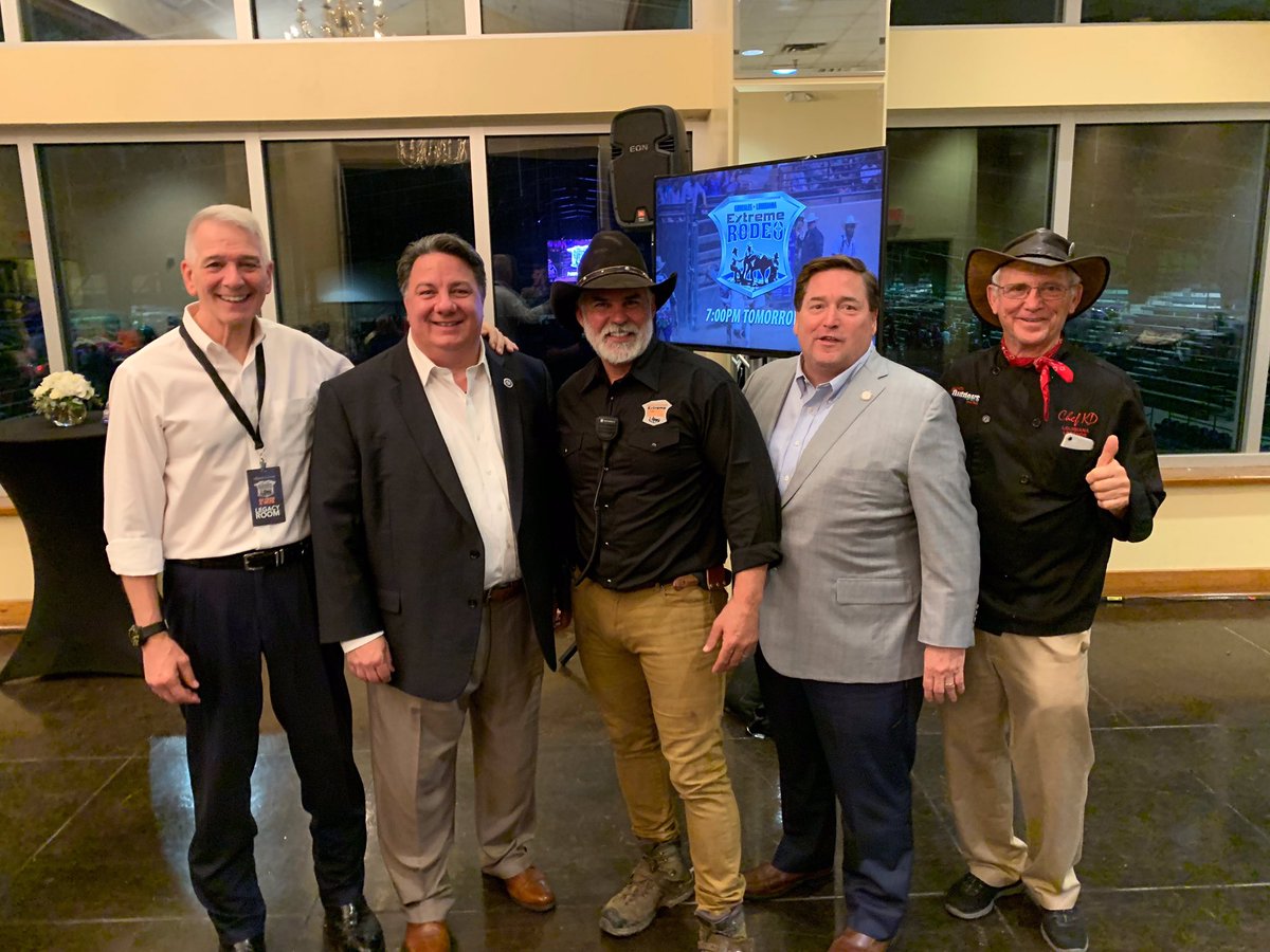 DocAbraham's tweet photo. Truly a great time with Lt. Gov @BillyNungesser, SecState Kyle Ardoin, Gene Mills, Pastor Mark Stermer, #ChefKD and so many other friends from across Louisiana at the South Louisiana Family Festival's Extreme Rodeo in Gonzales. Thanks for having me! #LAgov #Doc4Gov https://t.co/fAs9Sg3hbS