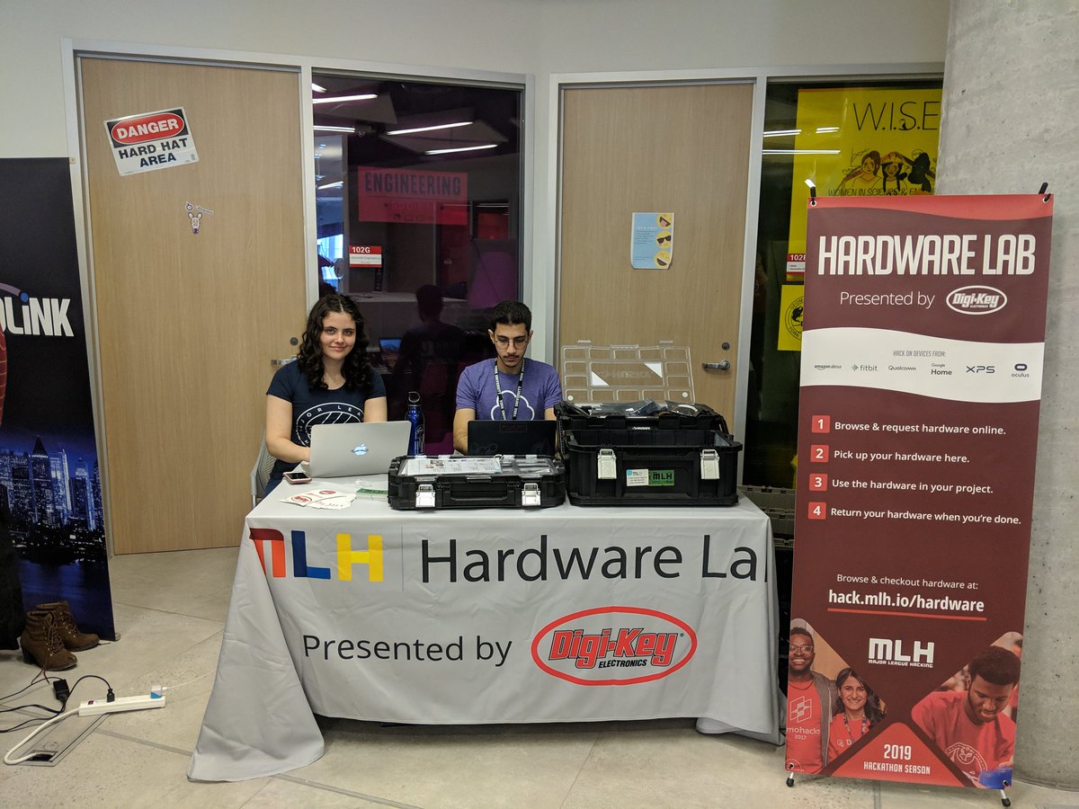 We are thrilled to see what our hackers come up with. We've already got to hear about some very interesting ideas. Special thanks to <a href="/MLHacks/">Major League Hacking (MLH)</a> for supporting us💻💛