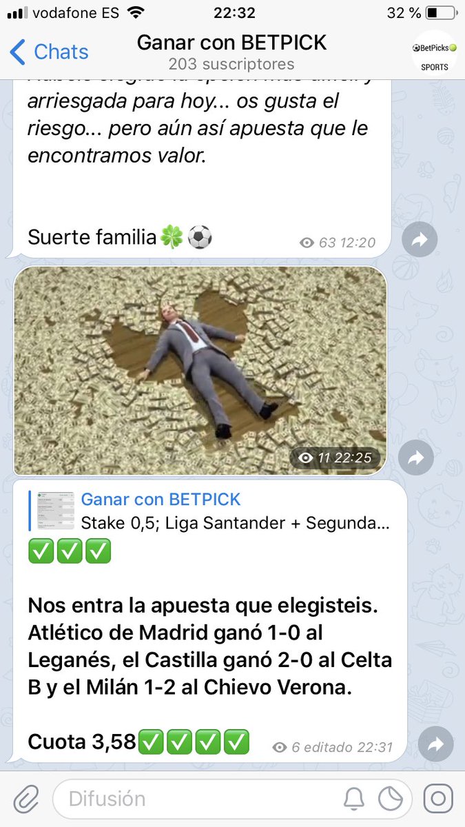 Bet__picks's tweet photo. Él antes y el después en nuestro canal gratuito. Apuesta cuota 3,58✅✅✅ y mucho dinero para dentro como ya es habitual! Entra ya y únete https://t.co/S3Gco8rEHw https://t.co/aHDFrkWT2F