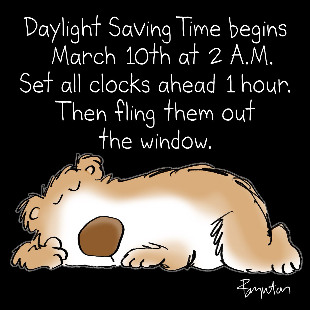 SandyBoynton's tweet photo. Public Service Announcement. #DaylightSavingTime https://t.co/AvTYJcixCl