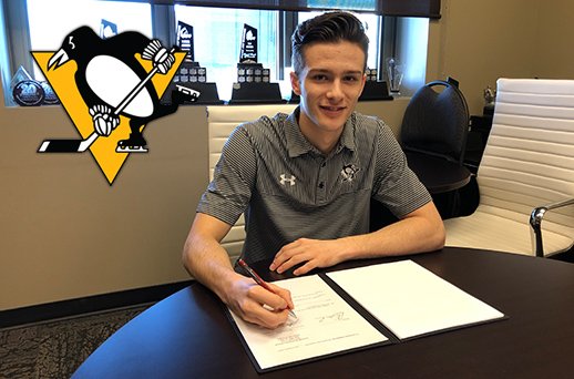 BREAKING: Justin Almeida (@justinalmeida27) signs NHL Entry-Level contract w/ <a href="/penguins/">Pittsburgh Penguins</a>

DETAILS: atnhl.com/2J11Twk