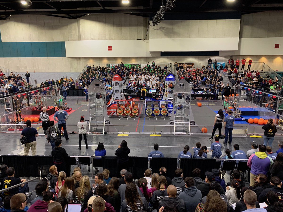 CVRobotics's tweet photo. The Elimination Finals are starting soon!  Tune in live at at the link below!  
——-
Regional Info at https://t.co/Tl0bF9J5W4
#omgrobots #firstca #cvrobotics #firstinspires #stemsquad #morethanrobots https://t.co/K1QOw4ZhkB
