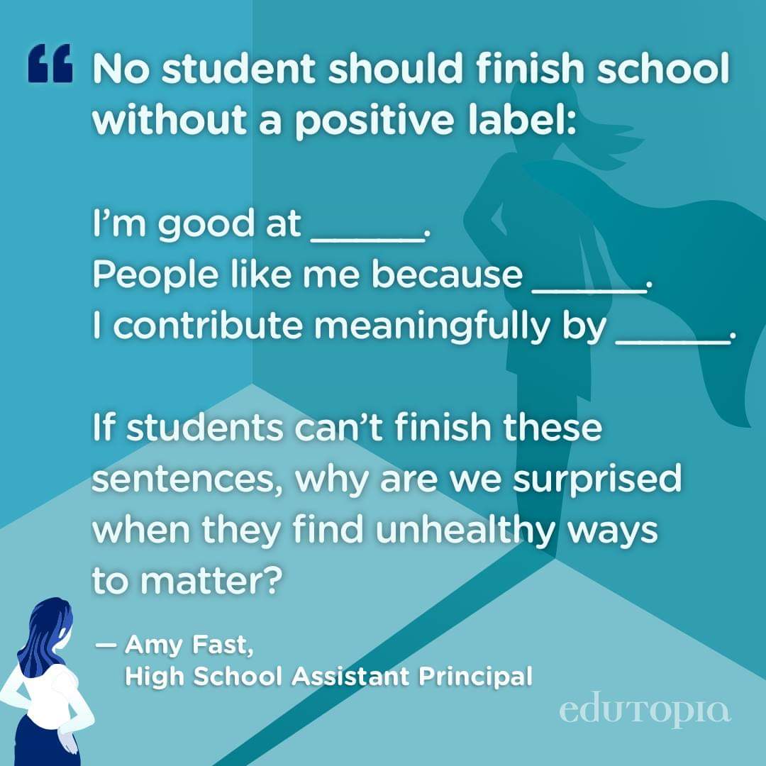 NaturalSoulful1's tweet photo. Far too many of our students find unhealthy ways to "matter". #EdChat https://t.co/FcKF5nIXfJ