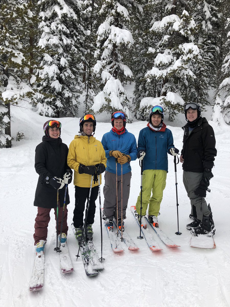 CUDeptSurg's tweet photo. Awesome having @herbchen join our #SurgOncSkiDay while he’s visiting us as the Henry Swan Visiting Professor. Looking forward to his talks on Monday, but will be hard to beat the snow right now! #ComeForTheTraining #StayForTheColorado https://t.co/NwvO2t1xUW