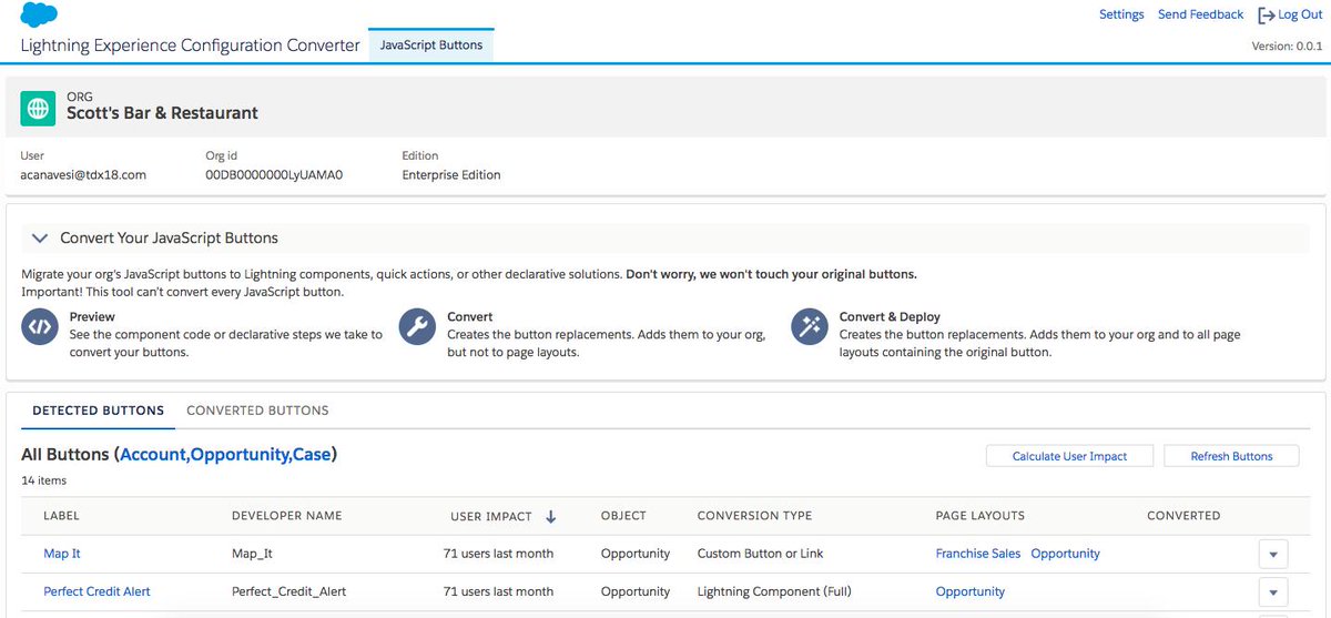 Transform your JavaScript buttons with the Lightning Experience configuration converter. 

✅Scan Your Org for JavaScript Buttons and Links.
✅Convert and Deploy a JavaScript Button or Link as a Quick Action.

For More Information👉 sforce.co/2SUDbxh