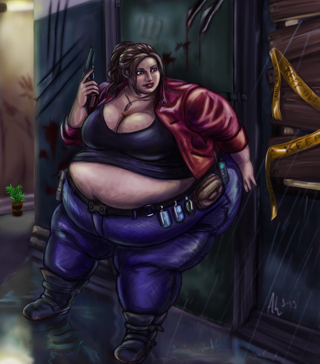 Fat Claire Redfield from the Ressident Evil 2 remake. 