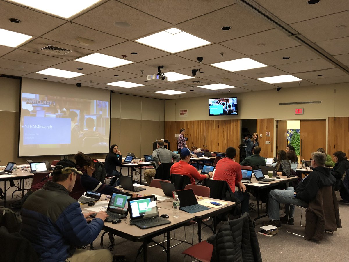 kristischuda's tweet photo. Had such a fun Saturday at @RCSDK12 playing #MinecraftEDU and learning how it can be implemented in #STEMeducation. Thanks @alehner_rcsd and team for hosting!
@mbkreml @PlayCraftLearn @JoeCiceroJr #eXploreMSFTinEDU https://t.co/rWuw6uS23L