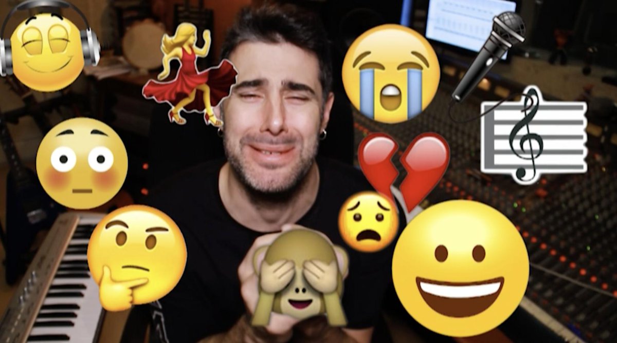 LMCancion_tve's tweet photo. 🧐 @DavidAmorTv se ha intentado poner en la piel de @jaimealtozano pero ha tenido algunos problemillas con los emoticonos 😂 ¿Qué emoji creéis que es el que mejor representa a David? 👇🏻 #LaMejorCanción50 💥 https://t.co/k3OiQHkvpT