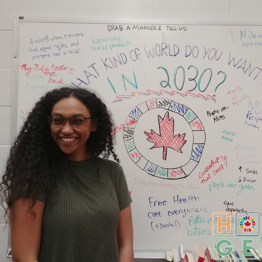 “If we show everybody that women are equal to men, that we are just as capable, you can educate everybody and give them so much more opportunities, privileges, and independence.”

Facebook.com/humansofge
Instagram.com/humansofge

#HOGE #NEM2019 #Hello2030
#IWD2019 <a href="/NEMOntario/">National Engineering Month Ontario</a> <a href="/ewb/">EWB-ISF Canada</a>