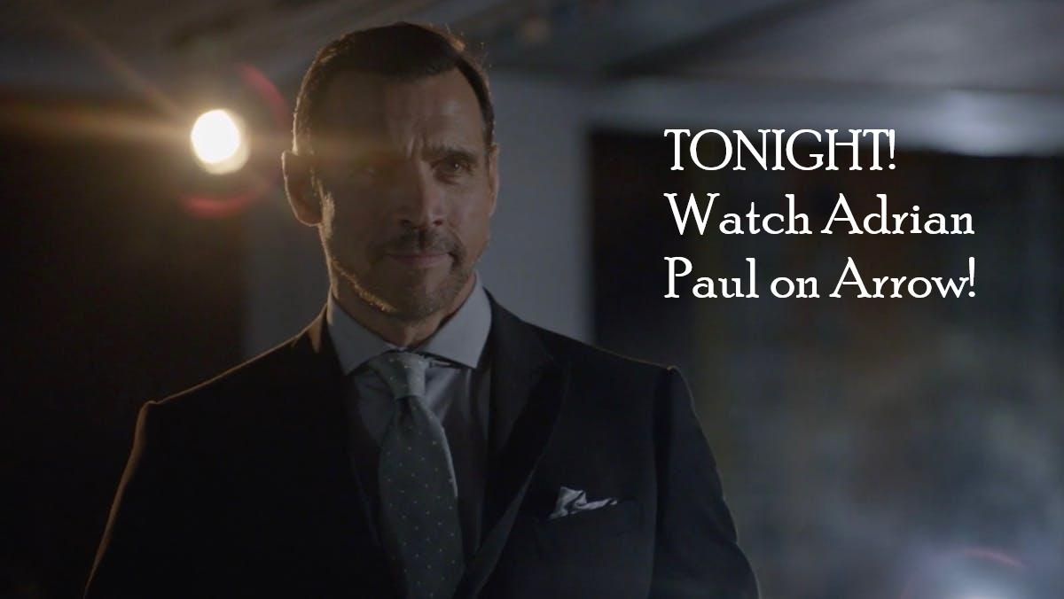 ThePeaceFund's tweet photo. TONIGHT on #The_CW - watch Adrian Paul guest-starring as #Dante on #Arrow. https://t.co/mPSLTE0vSk