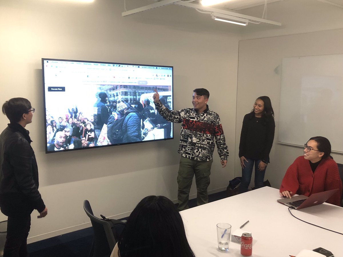 Our first CREATE team is pitching their fundraising campaign ideas for <a href="/socksmovement/">SOCKS</a>, including a mock website created just today.