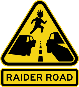 OofHInteractive's tweet photo. When travelling to you family vacation, beware of the lawless land of Raider Road https://t.co/w4b3tVemuy