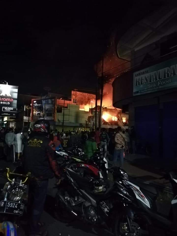Kebakaran di Jl.A.Yani Cilacap.