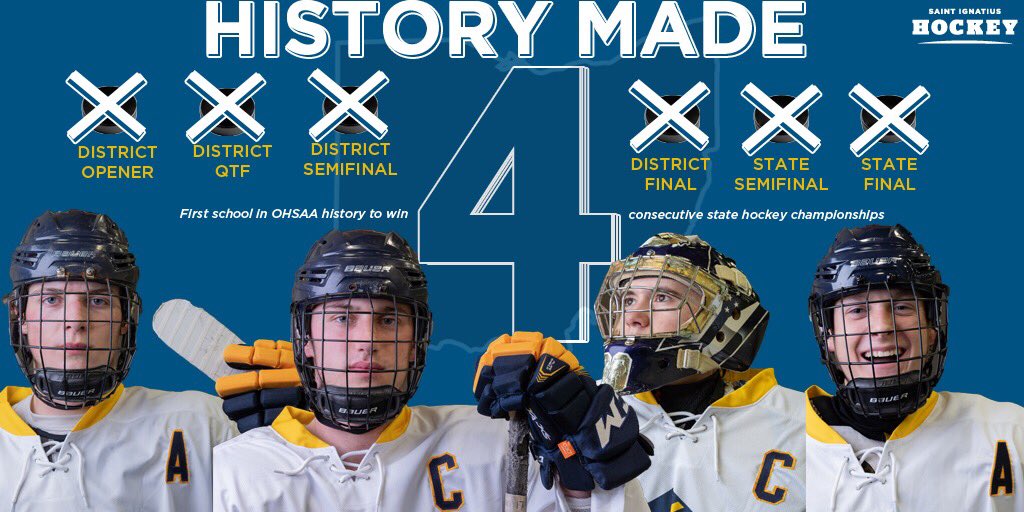 HISTORY! WILDCATS WIN! 

@SIHSPREPHOCKEY BECOMES THE FIRST TEAM TO WIN FOUR STRAIGHT <a href="/OHSAASports/">OHSAA Sports</a> STATE HOCKEY CHAMPIONSHIPS! 

#GoCats #Family