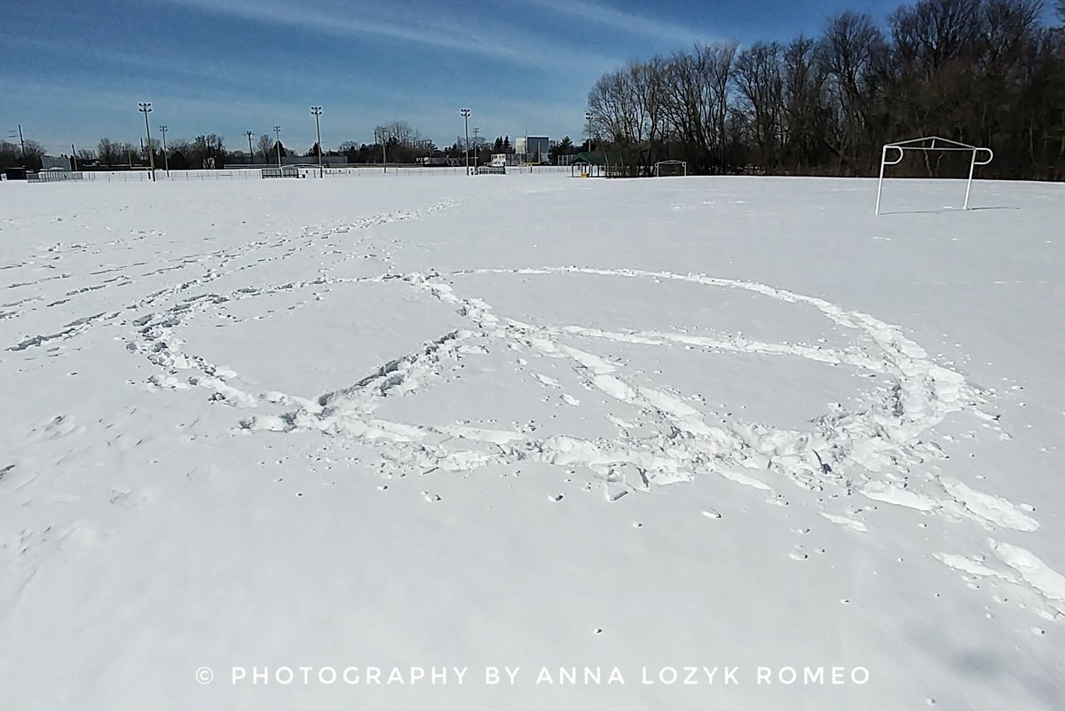 NewmarketBroker's tweet photo. RT LivingInAurora: Snow message: #Peace #Love #Smile. #snowArt #AuthorUnknown #AuroraON #SheppardsBush https://t.co/tlCrmvuljj