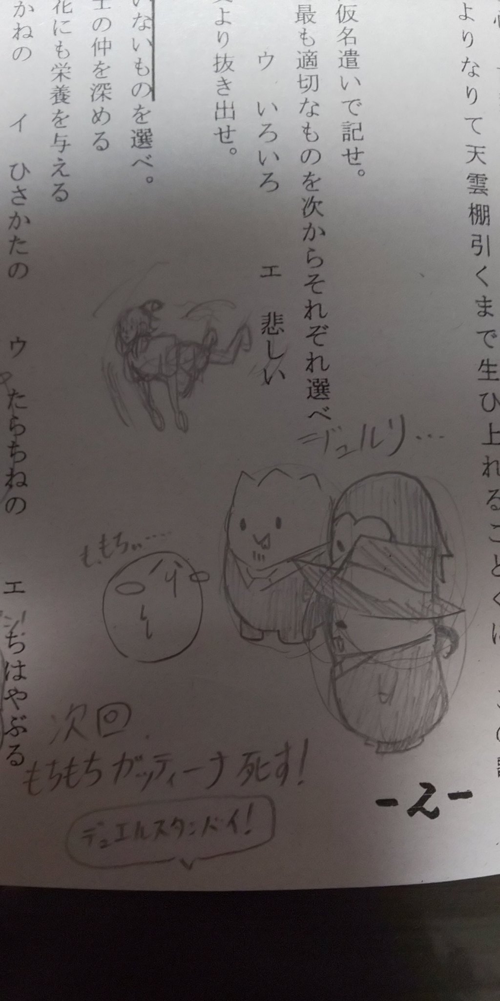 オタク度が天元突破しているもちもちガッティーナ 全然描けない 前 4枚目 に比べて描けなくなっている サボったのが原因か これから描いていこう リハビリだ 弟者 兄者 おついち 2bro ゆるぶろ イラスト ボールペン 画力ない 画力